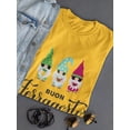 thumbnail image 3 of Buon Ferragosto Cute Gnomes T-Shirt Women -Image by Shutterstock, Female 3X-Large, 3 of 4