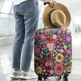 thumbnail image 2 of Pioneer Flower Floral Print Pattern Luggage Cover Fashion Suitcase Cover Baggage Covers Fit 25-28 Inch Luggage (Go Travel), 2 of 5