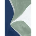 thumbnail image 2 of Nai, Danhui 25x32 Black Ornate Wood Framed with Double Matting Museum Art Print Titled - Blue Green Abstract III, 2 of 4