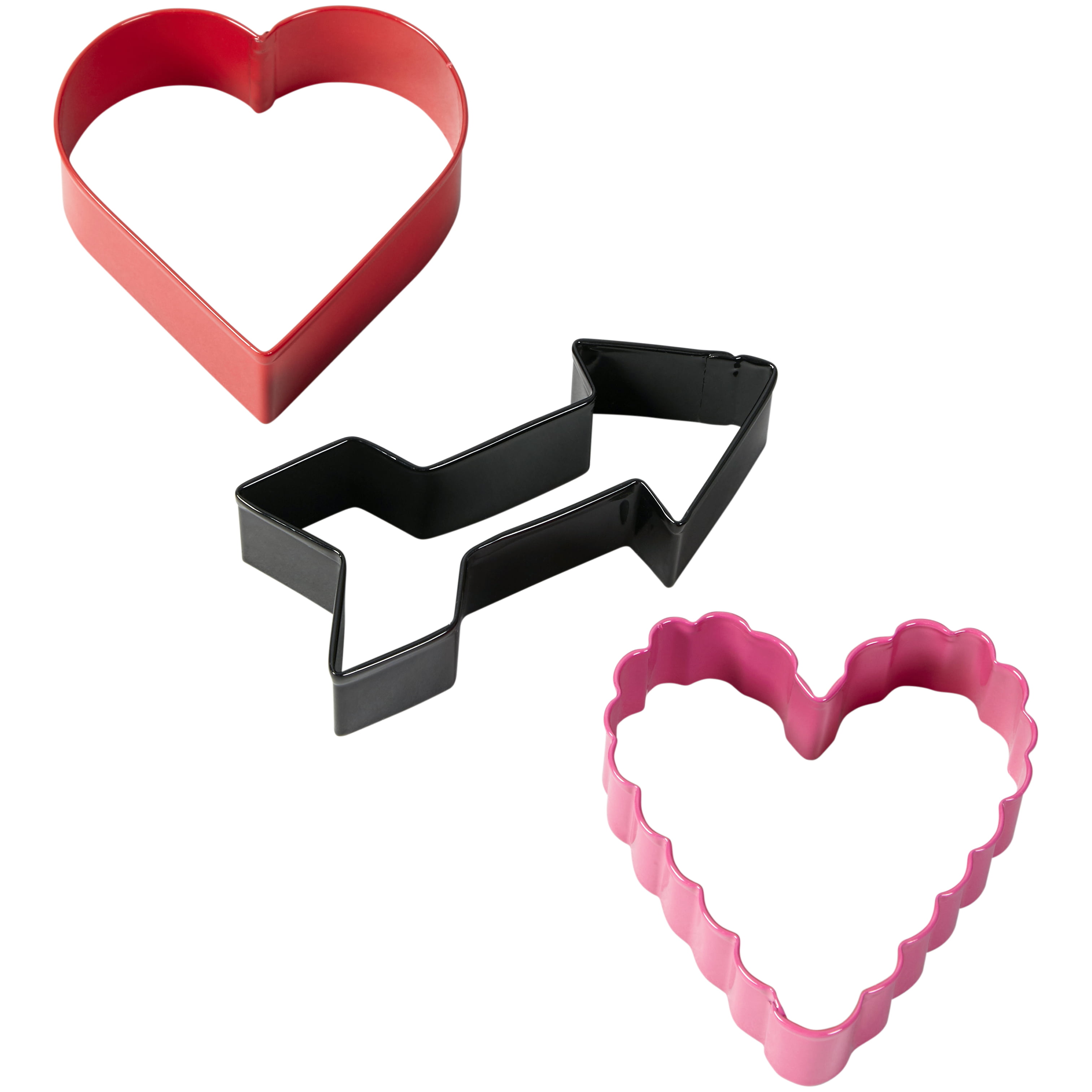 Details about   Wilton Valentine Red Pink White Hearts Arrow Mini Cookie Cutters BNWTS! 