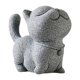 thumbnail image 1 of Estatua de gato de piedra para té, decoración adorable para salón de té, mesa para amantes del té. gato tsundere, 1 of 9