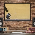 thumbnail image 2 of wall26 Framed Canvas Print Wall Art Banksy Camera Mean Pulls Pink Flower Graffiti &amp; Street Art Pop Culture Illustrations Pop Art Bohemian Dark for Living Room, Bedroom, Office - 16"x24", 2 of 5
