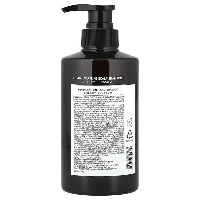 Kundal Natural Caffeine Hair Care+ Shampoo, All Hair Types, Cherry