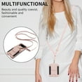 thumbnail image 3 of Allytechgroup Wallet Case for Samsung Galaxy Z Flip 3, with Crossbody Shoulder Strap Bumper Shockproof Cards Holder RFID Blocking Slim Phone Case for Galaxy Z Flip3, Rosegold, 3 of 7