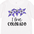 thumbnail image 4 of Inktastic I Love Colorado Columbine Flowers Boys or Girls Long Sleeve Toddler T-Shirt, 4 of 5