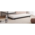 thumbnail image 4 of LHYY Contemporary Style 1pc Twin Size Metal Daybed With Trundle Mattress Ready Full Metal Structure Black Finish, 4 of 6