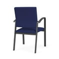 thumbnail image 3 of Newport Reception Waiting Room 18.5" Guest Chair / Charcoal Steel / Blue, 3 of 5