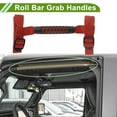 thumbnail image 2 of Mangos de agarre para barra de rodillo para Jeep Wrangler 1987-2021, soporte de mango de nylon rojo, 4 piezas, 2 of 6