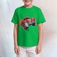 thumbnail image 2 of Gubotare Kids Shirt Boys' Fire Truck Print Short Sleeve T Shirt Top Toddler T-Shirt Casual Summer Beachwear Tops for Boy Sizes 7-8T (Green,7-8 Years), 2 of 4