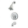 Santiago 1-Handle Tub and Shower Faucet Trim Kit in Polished Chrome (Valve Not Included)