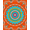 Orange, Pattern 4, variant on ODIKA 5x7 Machine Washable Non-Slip Area Rug, Spiral Vortex Medallion Artistic Decorative Floor Cover High Traffic Rug, Purple, 525045
