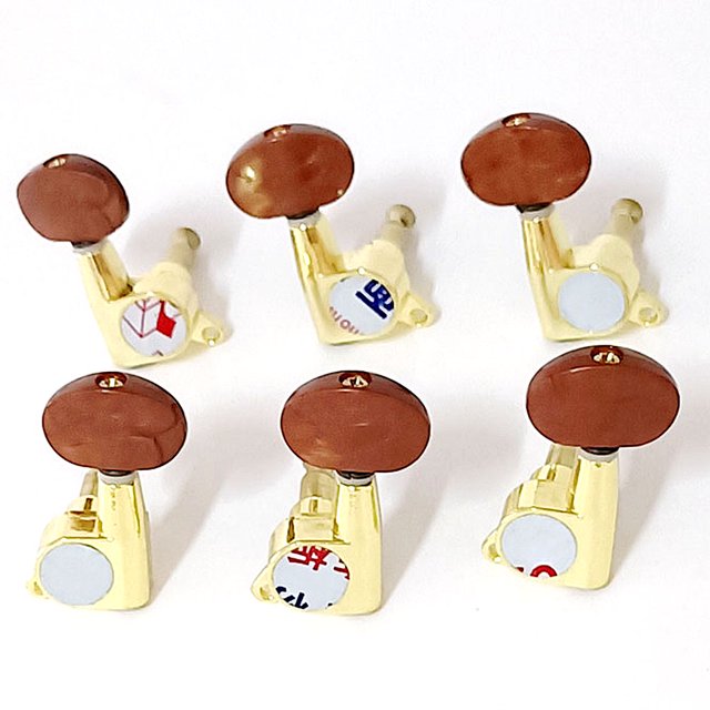 Tuners Bloqueo Peg 6pcs S 3R 3L Partes Instrumentos Musicales