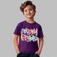 thumbnail image 4 of YunPes Boys & Girls Second Grade Graphic Print T-shirt Fashion Versatile Short Sleeve Tees Kids Back To School Casual Daily Tops, 4 of 4