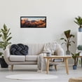 thumbnail image 2 of Panoramic Desert Canyon Peaks Landscape Photograph Black Framed Art Print Wall Art, 2 of 7