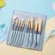 thumbnail image 1 of Juego de 10 brochas de maquillaje Hosa Blue Bridge, brocha para rubor, brocha para sombras de ojos, brocha para polvos, brocha para delineador de ojos, juego completo de herramientas de belleza, 1 of 4
