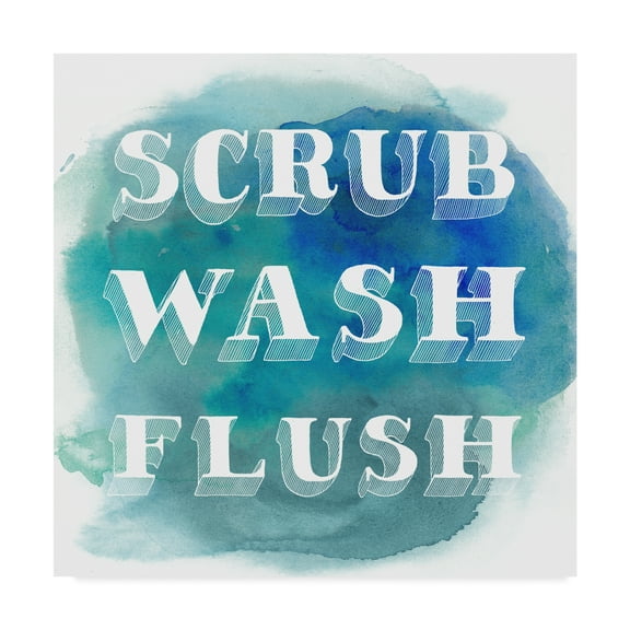 Trademark Fine Art 'Bathroom Dos I' Canvas Art by Grace Popp