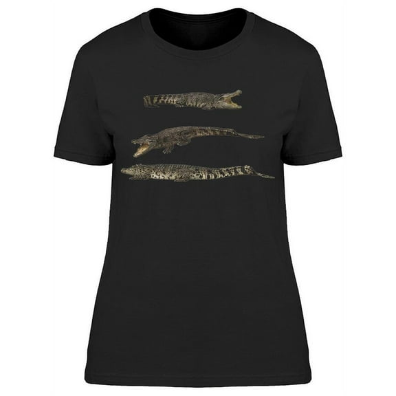 Collection Of Wild Crocodiles T-Shirt Women -Image by Shutterstock, Female Large