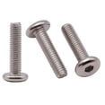 thumbnail image 1 of RoyceMart 1/4-20 x 3/4 "(30 PCS) Tornillo de cabeza plana de acero inoxidable 304 18-8 Tornillos de unión Pernos de conexión de rosca completa Pernos para muebles, 1 of 5