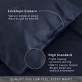thumbnail image 5 of TOSMO Luxury Pillow Case Set of 2, Viscose Made from Bamboo OEKO-TEX, Silky Soft, Breathable & Cooling Pillow Cases with Envelope Closure (Queen, Slate), 5 of 6