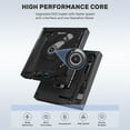 thumbnail image 4 of Unitek External CD DVD Drive, USB C Portable CD/DVD +/-RW Drive/DVD Player with SD Card Reader USB 3.0 USB C Hub CD ROM Burner Compatible with Laptop Desktop PC Windows Linux OS Apple Mac, 4 of 8