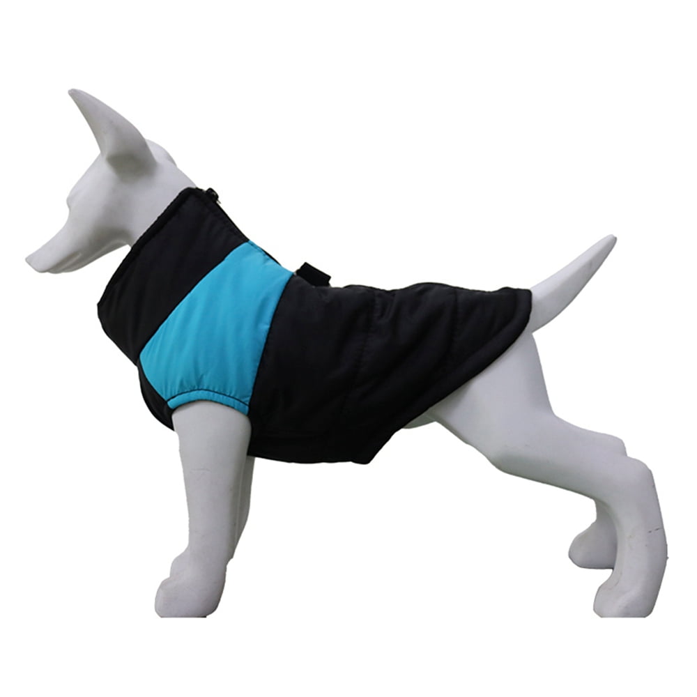 Xmarks Dog Jacket with Leash Hole for Winter Windproof Fleece Lined