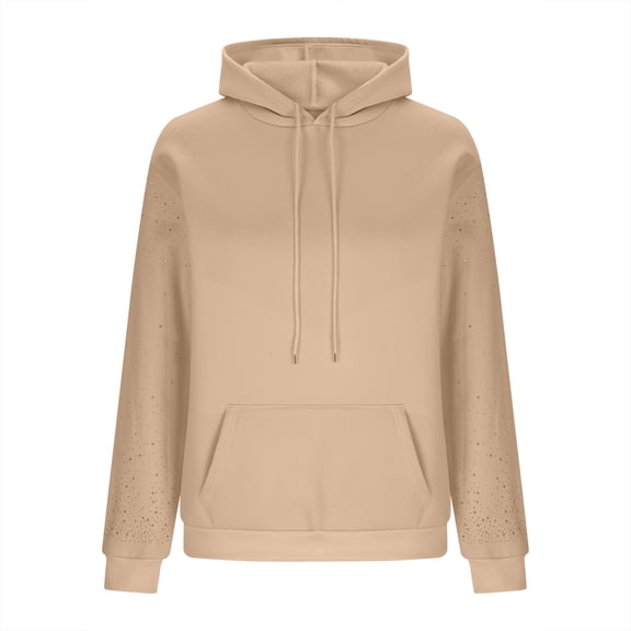 cocolona Womens Hoodies Fall Long Sleeve Glitter Hooded Sweatshirts Fashion Casual Loose Pullover Tops with Pockets