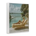 thumbnail image 2 of Stupell Industries Traditional Vintage Poolside Woman White Framed Giclee Art, 16 x 20, by Franklyn Gregory, 2 of 8