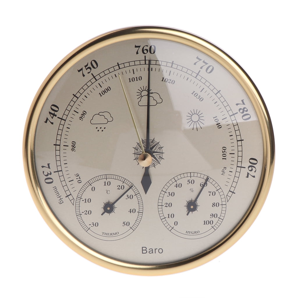 Wall Weather Station Barometer Thermometer Good Quality Instrument