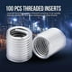 thumbnail image 5 of 100PCS Stainless Steel Wire Thread Insert - M8x1.25mm Spring Coil Helicoil for Thread Repair & Reinforcement, 5 of 5