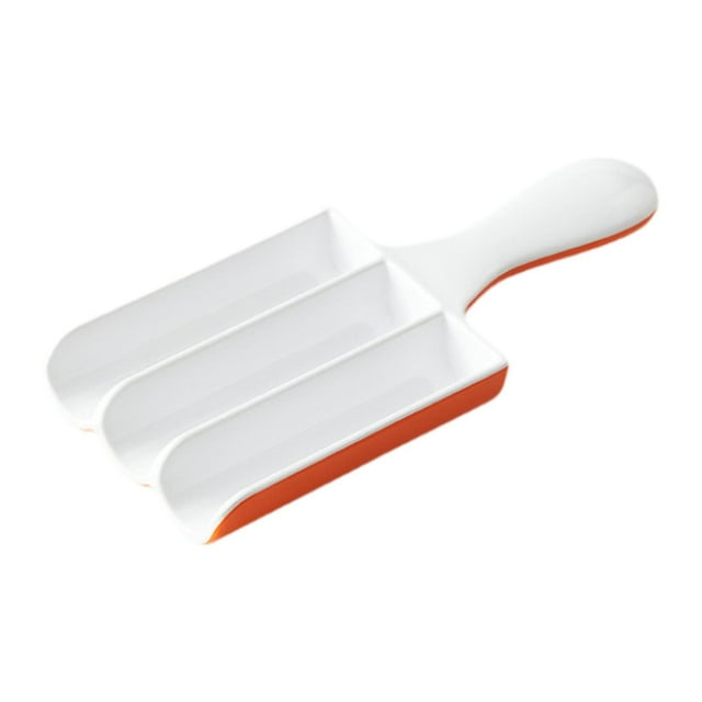 Siruishop Kitchen Triple Meatball Maker Cooking Tool Ball Machine for Restaurants Orange