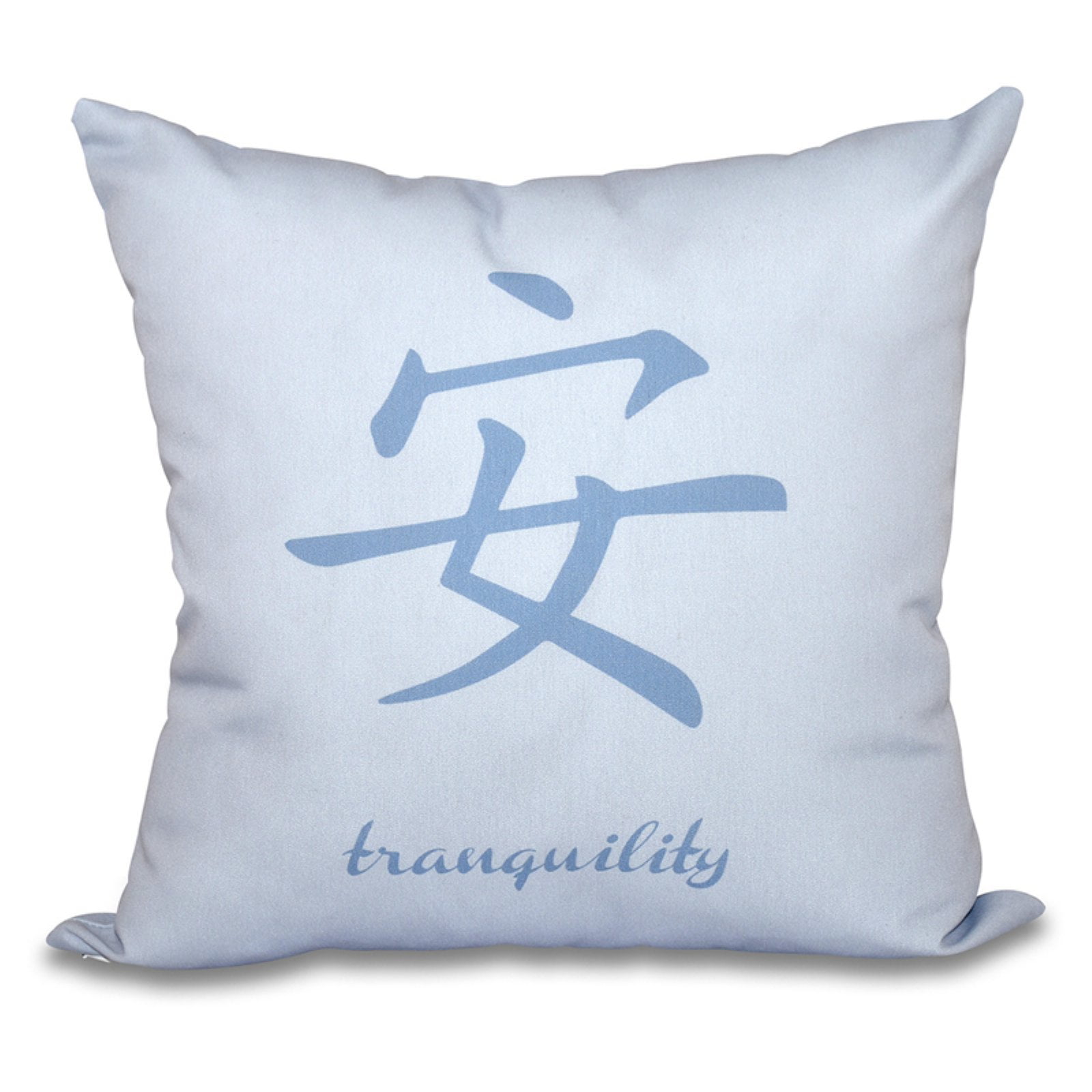 Simply Daisy 16" x 16" Tranquility Word Print Pillow