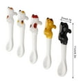 thumbnail image 3 of Cute ceramic cat animal spoon Hanging coffee spoon Cartoon animal hanging spoon, 3 of 15
