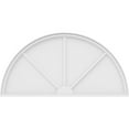 thumbnail image 3 of Ekena Millwork 54"W x 27"H x 2"P Half Round 3 Spoke Architectural Grade PVC Pediment, 3 of 7