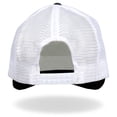 thumbnail image 5 of Hot Leathers GSH1008 Skull and Cross Bones Black and White Trucker Hat One Size, 5 of 6