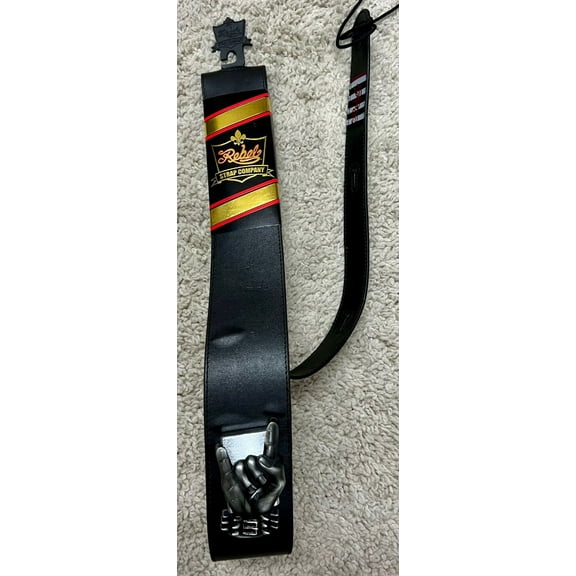 Rebel Strap Co. ROCK IT Adjustable 2.5" Duralon Guitar Strap w/ Working Lighter!