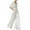 White, variant on Jumpsuits For Women Elegant Deep V Long Sleeve High Waist Wide Leg Trousers Summer Rompers For Women 2023