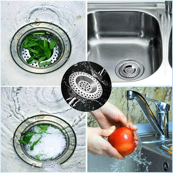 Colador de fregadero BuyWeek 4 piezas Acero inoxidable