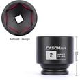 thumbnail image 3 of CASOMAN 4Pcs 1/2'' Drive Spindle Axle Nut Impact Socket Set, 6 Point, CR-MO, 1-13/16, 1-7/8, 1-15/16, 2 inch, 3 of 6