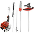thumbnail image 5 of 52CC Gas Grass Trimmer 2-Cycle, 5 in 1 Trimming Tool Kit with Gas Pole Saw, Hedge Trimmer, Grass Trimmer, Brush Cutter, Full Crankshaft Weed Eater Lawn Mower for Garden Lawn Yard, 5 of 9