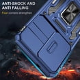thumbnail image 2 of Kebiory for Samsung Galaxy S26 Case,Finger Ring Holder Kickstand,Heavy Duty Shockproof Full Body Phone Case for Samsung Galaxy S26 2026 - Blue, 2 of 7