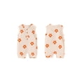 thumbnail image 3 of Aojekbee Baby Girl Jumpsuit Sleeveless Round Neck Floral Print Romper Infant Spring Summer Outfit, 3 of 10