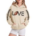 thumbnail image 3 of Wyzesi Sweatshirts pour Femmes Col Rond Poche Poitrine Sweatshirt Décontracté pour Femmes Hoodies Imprimé Graphique Tendance Pull à Capuche Décontracté Tops Automne Ample Manches Longues Blouse avec Poche, 3 of 4