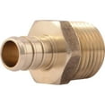 thumbnail image 4 of SharkBite UC120LFA Hose to Pipe Adapter, 1/2 in, PEX Barb x MNPT, DZR Brass, 200 psi Pressure, 4 of 5