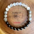 thumbnail image 4 of White Eye Stone Mapa Natural Piedra Cuentas Pulseras hechas a mano de alta joyería para hombres y mujeres pulseras de cristal, 4 of 7