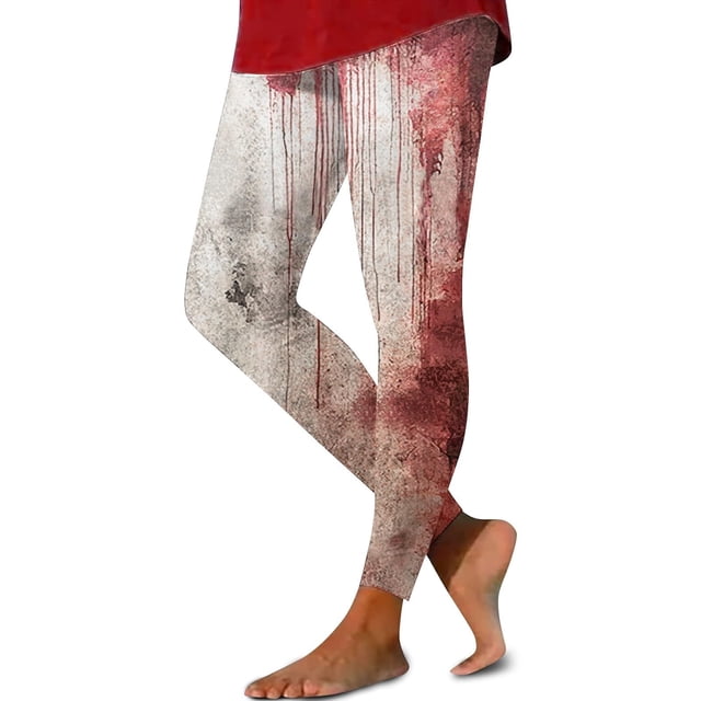 Pantalon de Yoga Décontracté Imprimé Halloween pour Femmes Leggings