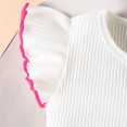 thumbnail image 6 of Caqnni Girl Summer Short Set Cotton Outfits Short Sleeveless Tee T Shirt Tank Top Shorts Pant 2PC Set 2-7Y Short T-shirt Sets Pink 12-18 Months, 6 of 9