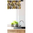 thumbnail image 3 of Ambesonne Modern Window Valance, Grunge Art Brushstrokes, 54" X 18", Earth Yellow Black, 3 of 3