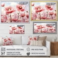 thumbnail image 4 of Designart "Sunshine Blooms in Pink Glow" Floral Framed Wall Art - Traditional Pink Flowers Entryway Framed Wall Art, 4 of 6
