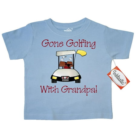 Inktastic Gone Golfing With Grandpa Toddler T-Shirt father's day gifts fathers flowers happy gift ideas father for special present unique presents dad daddy busy world's best worlds dad's no. 1 golf (Gift Ideas For Boy Best Friend)