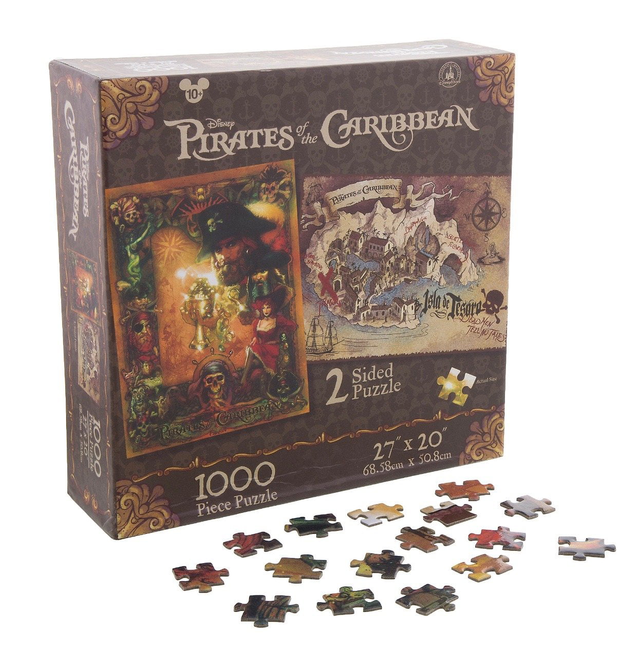 nederlaag Uitgang Normaal gesproken disney parks pirates of the caribbean 2 sided puzzle 1000 pcs new with box  - Walmart.com